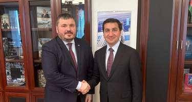 Hikmət Hacıyev Ukrayna səfiri ilə görüşdü - FOTO