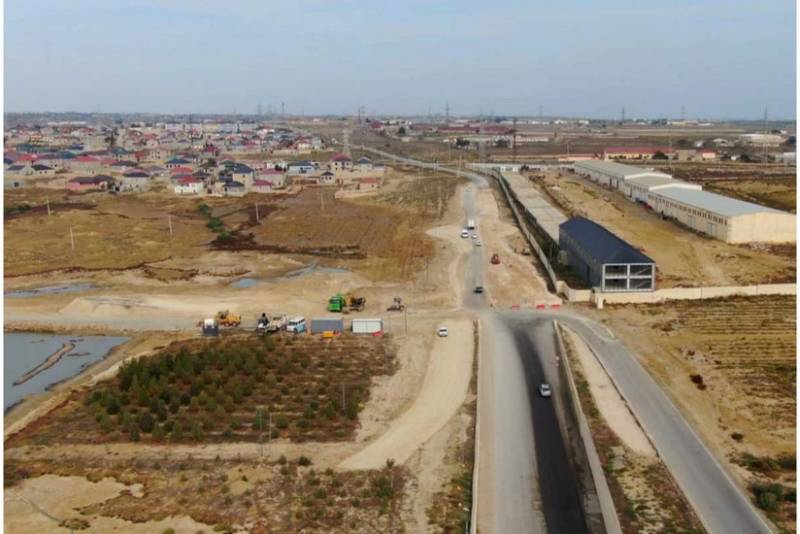 Zığ dairəsi–Hava Limanı yoluna birləşdirən yanaşma yolları tikilir