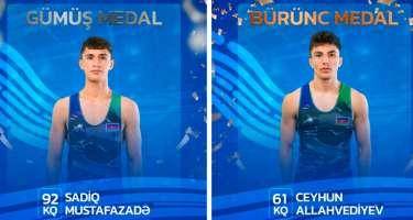 Azərbaycan güləşçiləri Bolqarıstanda iki medal qazandı