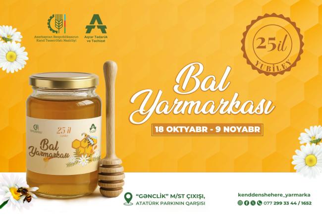 Sabahdan Bakıda bal yarmarkası başlayır Xəbər şəkili