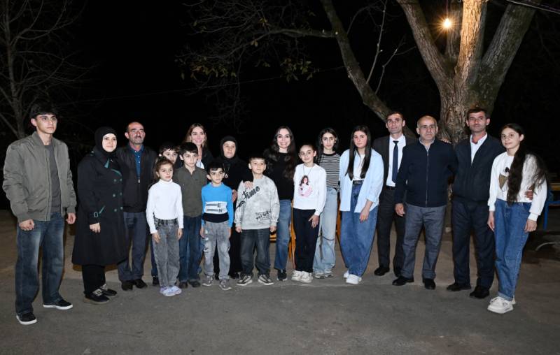 Leyla Əliyeva və Arzu Əliyeva Astarada Pəncəli Teymurovun ailəsini ziyarət ediblər (FOTO)