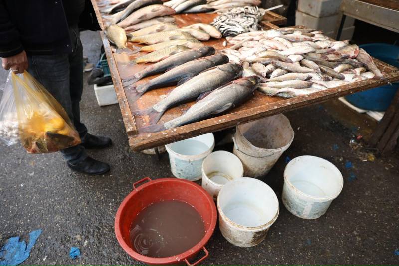 "8-ci km" bazarında antisanitar vəziyyət hökm sürür - AQTA (FOTO)