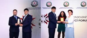 Azərbaycan Mədəniyyət Elçilərinin I Forumunda diaspor nümayəndələri təltif olunub (FOTO) Xəbər şəkili