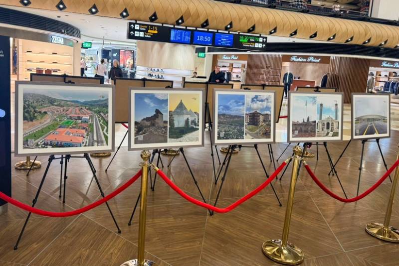 Bakı aeroportunda "Qarabağın Dirçəlişi: Azərbaycan İntibahının Hekayəsi" fotosərgisi açılıb