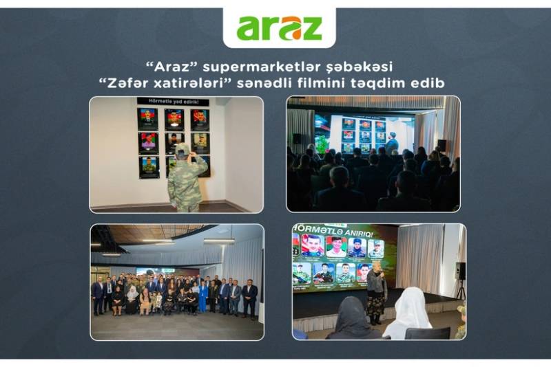 "Araz" supermarketlər şəbəkəsi "Zəfər xatirələri" sənədli filmini təqdim edib