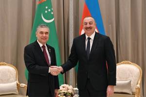 Qurbanqulu Berdiməhəmmədov İlham Əliyevi təbrik edib Xəbər şəkili