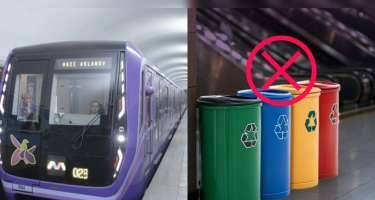 Metroda tullantı qutuları niyə yoxdur? -RƏSMİ AÇIQLAMA
