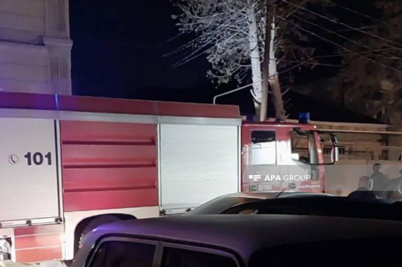 Sumqayıtda yanğın olub