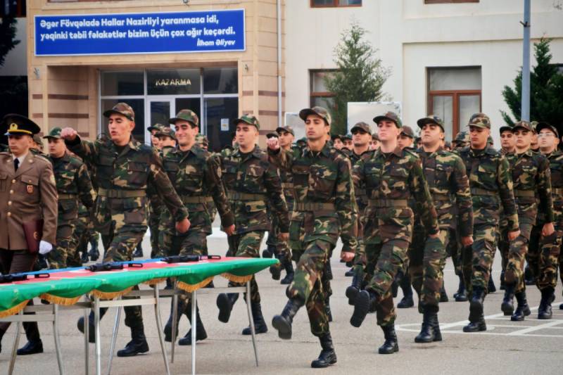 Mülki müdafiə qoşunlarında andiçmə mərasimi keçirilib