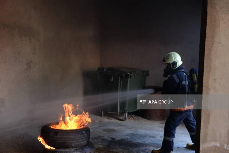 FHN-in Gəncə Regional Mərkəzi kompleksi mülki müdafiə təlimi təşkil edib