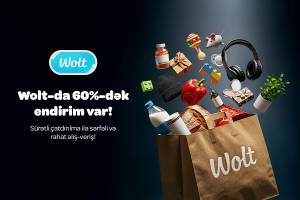 Wolt-dan 60%-dək endirimlə Black Friday-də daha sərfəli və sürətli alış-veriş edin - Sizin üçün hər şey Wolt-da! Xəbər şəkili