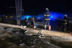 Naxçıvanda yanacaqdoldurma məntəqəsində yanğın başlayıb