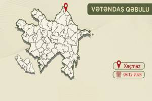 Səfərbərlik Xidmətinin rəisi Xaçmazda vətəndaş qəbulu keçirəcək Xəbər şəkili