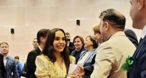 Leyla Əliyeva Avropa-Azərbaycan məktəbində oldu