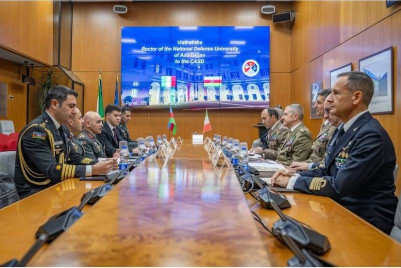Azərbaycanla İtaliya arasında hərbi təhsil sahəsində əməkdaşlıq üçün yeni imkanlar müzakirə olunub
