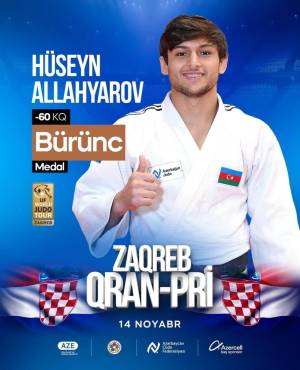 Hüseyn Allahyarov bürünc medal qazanıb Xəbər şəkili