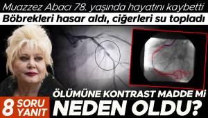 Muazzez Abacının ölümü ətrafında şübhələr: Böyrək zədəsi və ağciyərlərdə su yığılmasına kontrast maye səbəb oldumu?