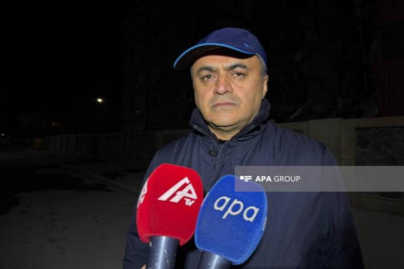 İH başçısı: Binanın bir bloku tamamilə çöküb, binada xəsarət alan olmayıb