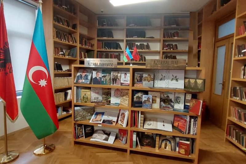 Albaniya Milli Kitabxanasında Azərbaycan Ədəbiyyatı bölməsi yaradılıb