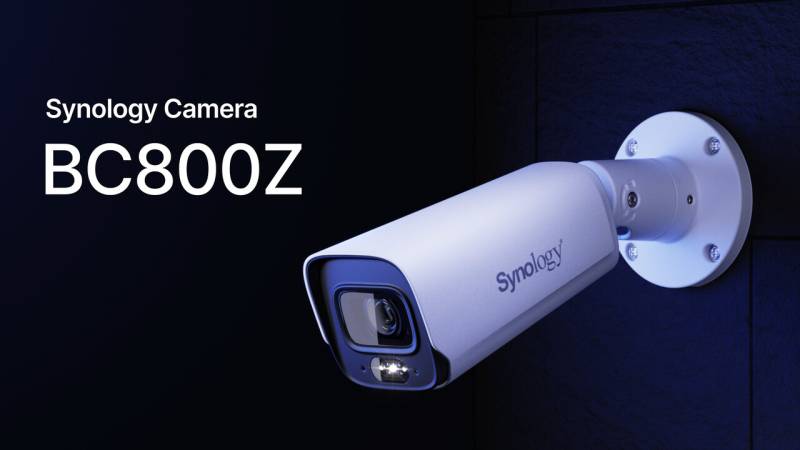 Synology BC800Z: Avtomobil Nömrələrini Tanıyan və Yerli AI ilə İşləyən Yeni 4K Təhlükəsizlik Kamerası
