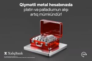 "Xalq Bank" qiymətli metallar üzrə yeni xidmətləri istifadəyə verdi Xəbər şəkili