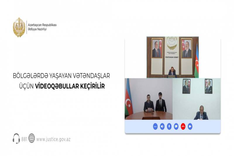 Penitensiar xidmətin rəisi videoqəbul formatında görüş keçirib