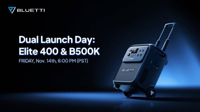 Bluetti Güclü Ev və Səyyar Ehtiyat Enerjisi Üçün Elite 400 Stansiyasını və B500K Batareyasını Buraxdı