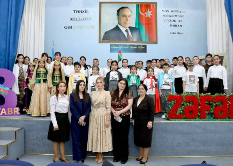 Heydər Əliyev adına liseydə “Sən qalibsən, Azərbaycan!” adlı tədbir keçirilib (FOTO)