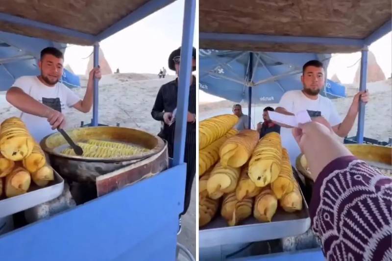 Kapadokyada Turistə 200 Lirəyə Satılan Çubuq Kartof Böyük Səs-Küyə Səbəb Oldu