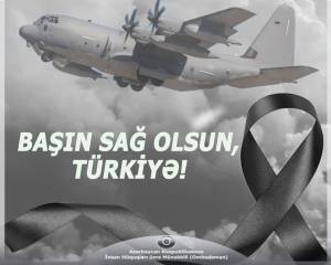 Azərbaycan Ombudsmanı Türkiyənin C-130 təyyarəsinin qəzaya uğraması ilə bağlı başsağlığı verib Xəbər şəkili