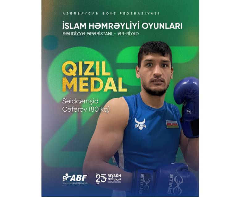 Azərbaycan boksçusu İslam Həmrəyliyi Oyunlarında qızıl medal qazanıb