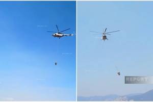 Laçın və Kəlbəcərdə yanğının söndürülməsinə iki helikopter cəlb edilib - YENİLƏNİB