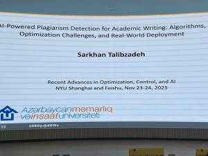 AzMİU nümayəndəsi Nyu-York Universitetində keçirilən beynəlxalq tədbirdə məruzə ilə çıxış edib (FOTO) Xəbər şəkili