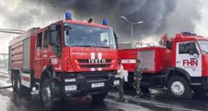 Bakıda binada yanğın oldu Xəbər şəkili