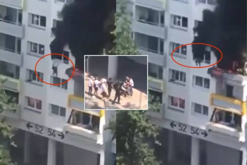 Fransada yanğından xilas olmaq üçün 9 metrdən tullanan iki azyaşlı qardaş Xəbər şəkili