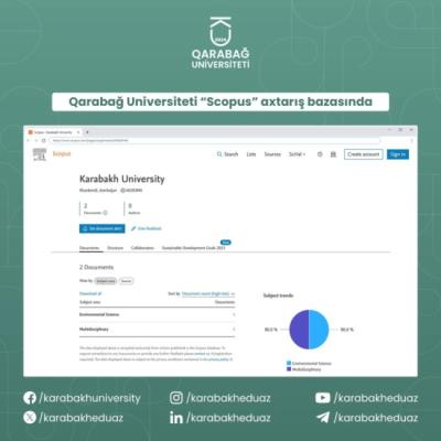 Qarabağ Universiteti “Scopus” axtarış bazasında Xəbər şəkili